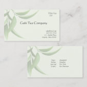 正常な緑の葉 名刺 (正面/裏面)