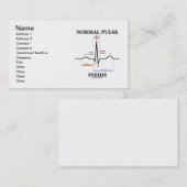 正常な脈拍の内部(ECG/EKGの心電図) 名刺 (正面/裏面)