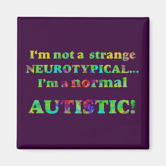 正常な自閉磁石 マグネット (正面)