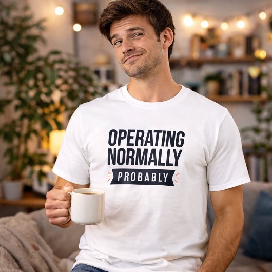 正常に動作中 おそらく面白い Tシャツ