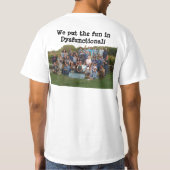 正常に機能しない常態 Tシャツ (裏面)