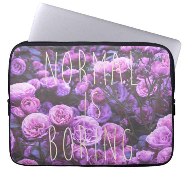 正常は退屈である ラップトップスリーブ (正面)