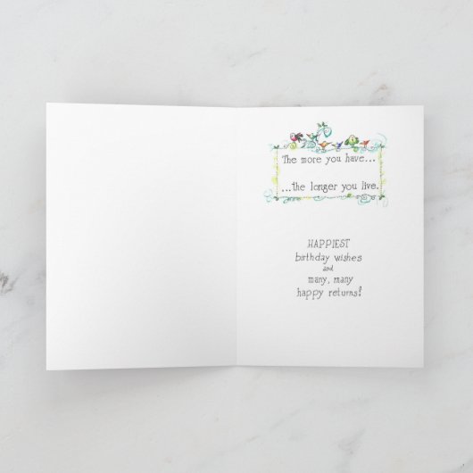 「正常」な誕生日カード カード (内部)