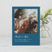 正式なキャプションエンゲージメント セーブ・ザ・デート 招待状 (スタンド正面)