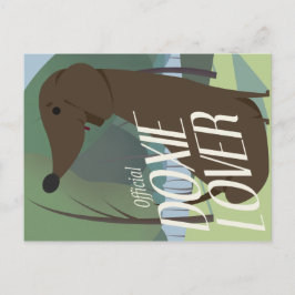 「正式なドキシー·ラバー」というかわいいダックスフンド ポストカード