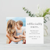 正式なミニマル写真の採用 案内状 (スタンド正面)