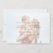 正式なミニマル写真の採用 案内状 (裏面)