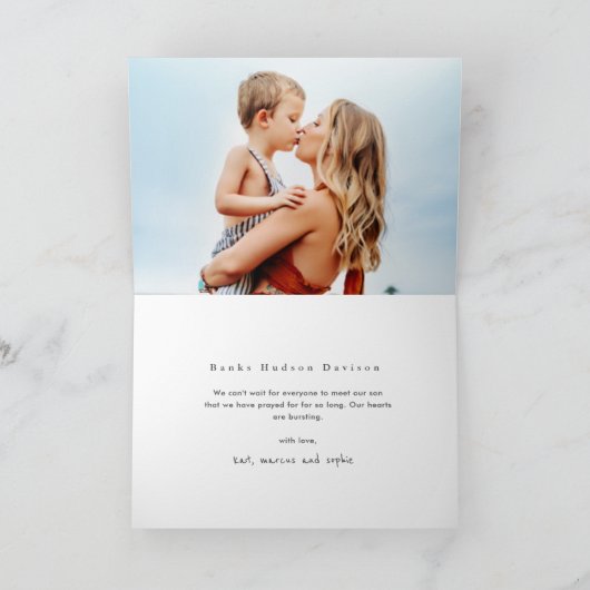 正式なミニマル写真の採用 案内状 (内部)