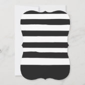 正式なモダンなスクリプト 卒業パーティー招待状 招待状 (裏面)