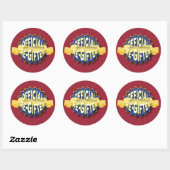 正式な再贈者 ラウンドシール (シート)