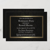 正式な引退パーティーのご招待 招待状 (正面/裏面)