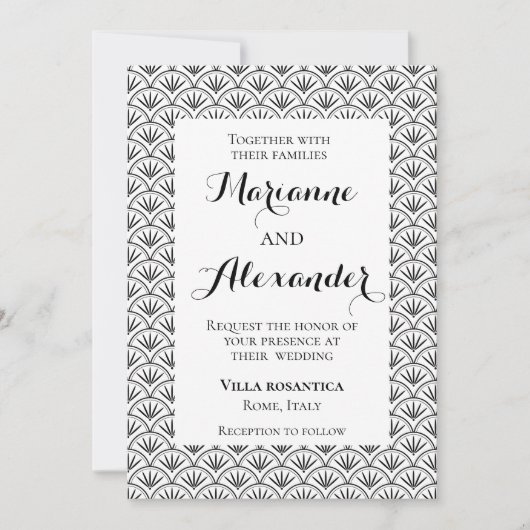 正式な招待状 招待状 (正面)