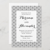 正式な招待状 招待状 (正面/裏面)