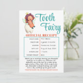 正式な歯の妖精の受領証明書 招待状 (スタンド正面)