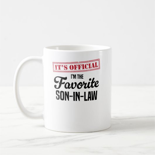 正式な私はお気に入りの義理の息子だ コーヒーマグカップ (左)