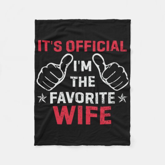 正式な私は妻お気に入りのヴィンテージ母 フリースブランケット (正面)