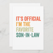 正式な私は法律お気に入りのの息子だおもしろい シーズンカード (正面/裏面)