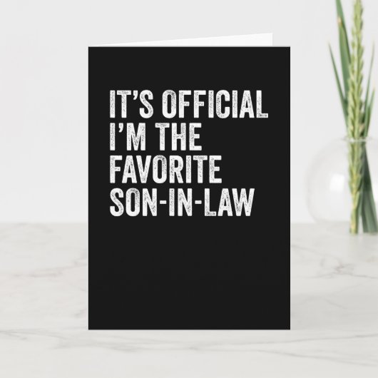 正式な私は法律お気に入りのの息子だ カード (正面)