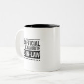 正式な私は法律お気に入りのの息子だ ツートーンマグカップ (正面左)