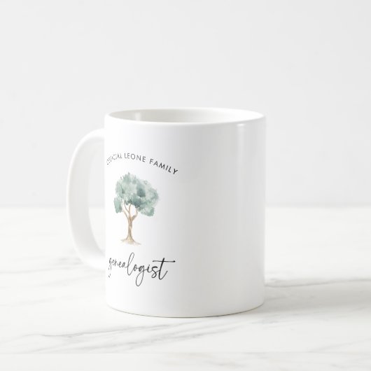 正式な系統樹 |スタイリッシュ | コーヒーマグカップ (正面左)