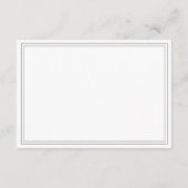 正式な結婚式のQRコード招待状カード エンクロージャーカード (裏面)