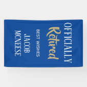 正式な退職したカスタムバナー 横断幕 (横)