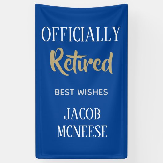 正式な退職したカスタムバナー 横断幕 (縦)