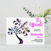 正式な開花期のピンク色を期待している 案内状 (スタンド正面)