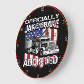正式にジェイクブレーキ中毒! ラージ壁時計 (傾斜)