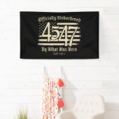 正式にトランプ45 47によって負担されていない 横断幕 (インサイチュ)