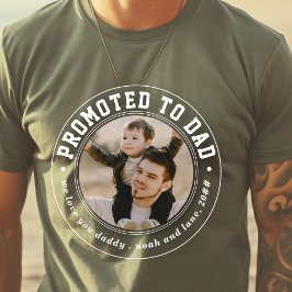 正式にパパバッジクラシック写真に昇格 Tシャツ