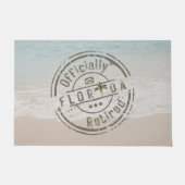 正式にフロリ退職したダトロピカルビーチ海 ドアマット (正面)