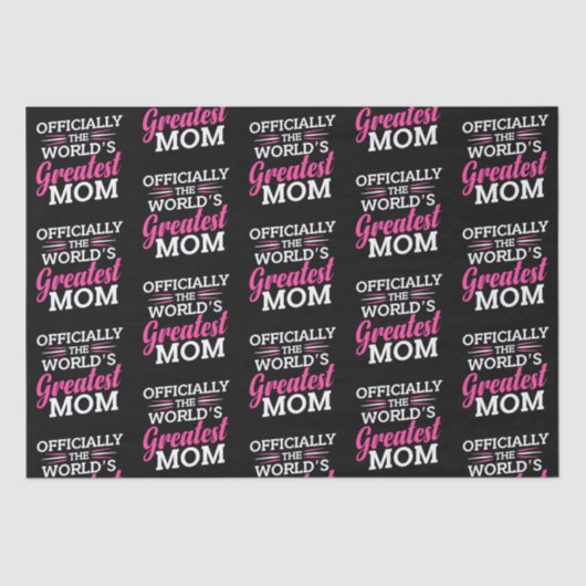 正式に世界一の母親 |母の日 薄葉紙 (正面)