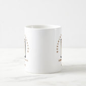 正式に卒業した写真おめでとう名Keepsake コーヒーマグカップ (中央)