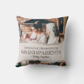 正式に祖父母ギフト記念に昇進 クッション (裏面)