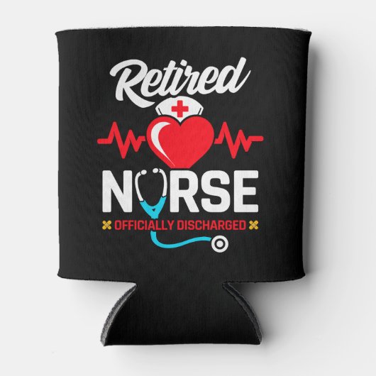 正式に解雇された退職したナース退職 缶クーラー (正面)