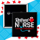 正式に解雇された退職したナース退職 缶バッジ