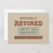 正式に退職した新しい管理休日を迎える シーズンポストカード (正面/裏面)