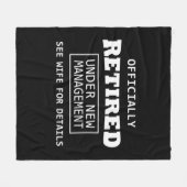 正式に退職した新しい経営の下で フリースブランケット (正面(横))