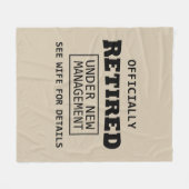 正式に退職した新しい経営の下で フリースブランケット (正面(横))