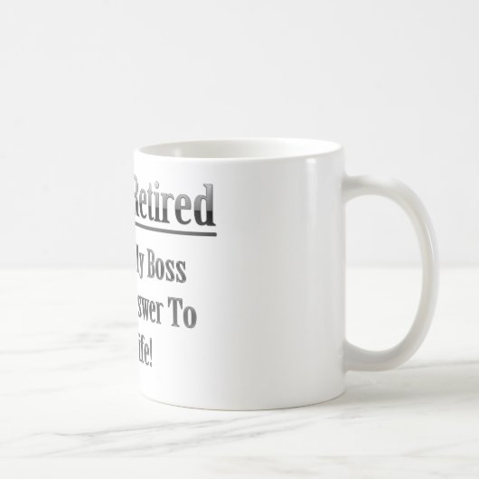 正式に退職しました コーヒーマグカップ (右)