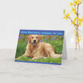 正式に10代の若者**13誕生日** カード (黄色い花)