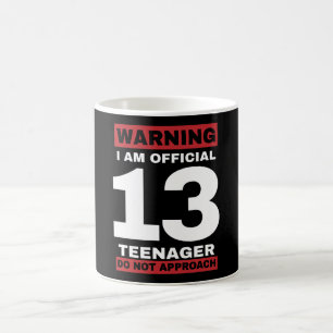 正式に13歳の10代の若者 コーヒーマグカップ