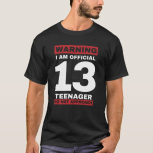 正式に13歳の10代の若者 Tシャツ