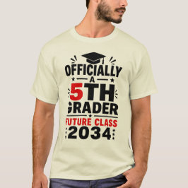 正式に5年生 2034年卒業予定 Tシャツ