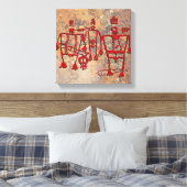 正式のダンサーの岩石彫刻 キャンバスプリント (インサイチュ (寝室))