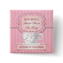 正式のパーティーのパーティーのブライダルシャワーボタン