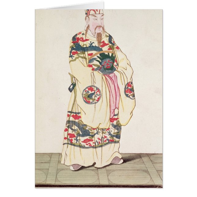 正式の衣裳の中国のな皇帝 (正面)