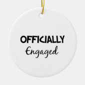 正式婚約したに セラミックオーナメント (正面)