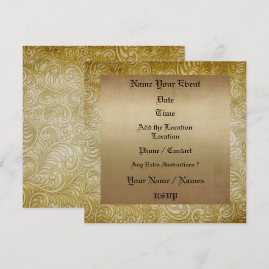 正式招待 - SRF 招待状 (正面/裏面)